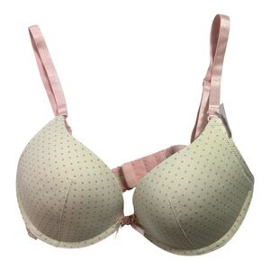 Affinitas Intimates Pink Dot Bra Size 32D NEW NWT